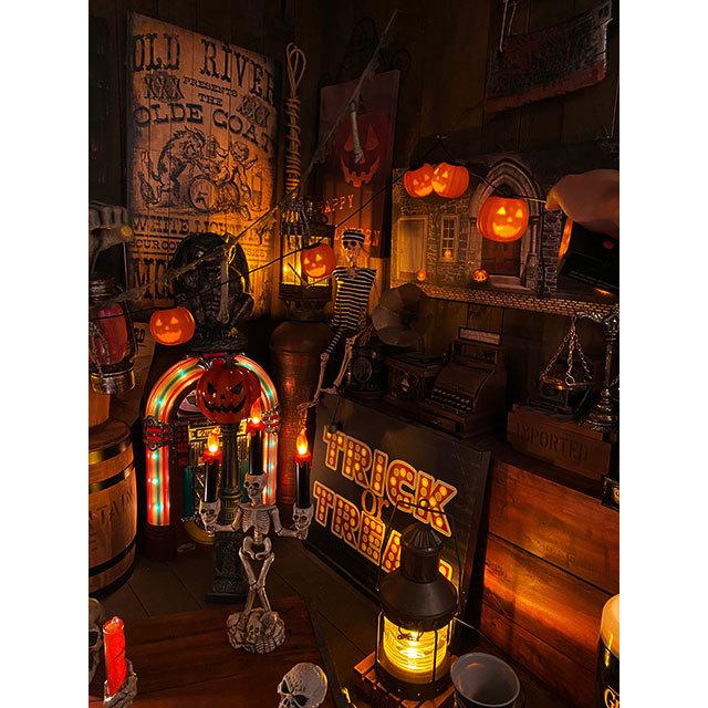 ミュージカル・ジャック・オ・ランタン　8連パーティーライト　長さ2.4m ■ パーティー 飾り アメリカ雑貨 爆買 |  | 02