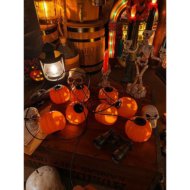 ミュージカル・ジャック・オ・ランタン　8連パーティーライト　長さ2.4m ■ パーティー 飾り アメリカ雑貨 爆買 |  | 03