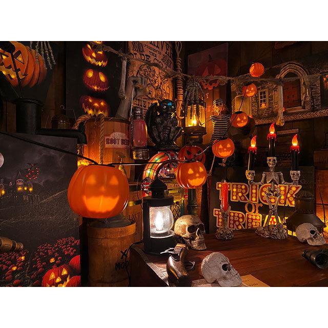 ミュージカル・ジャック・オ・ランタン　8連パーティーライト　長さ2.4m ■ パーティー 飾り アメリカ雑貨 爆買 |  | 06