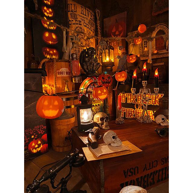 ミュージカル・ジャック・オ・ランタン　8連パーティーライト　長さ2.4m ■ パーティー 飾り アメリカ雑貨 爆買 |  | 07