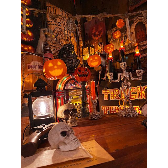 ミュージカル・ジャック・オ・ランタン　8連パーティーライト　長さ2.4m ■ パーティー 飾り アメリカ雑貨 爆買 |  | 09