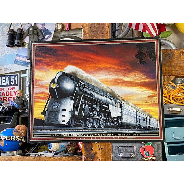 ニューヨーク　セントラル鉄道　20世紀特急　ブリキ看板　（サンセット）　■　アメリカン雑貨　アメリカ雑貨 | 