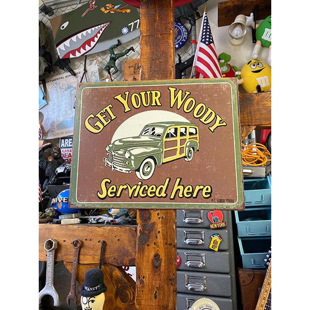 ウッディワゴン　ブリキ看板　（GET YOUR WOODY）　■　アメリカン雑貨　アメリカ雑貨 |  | 04