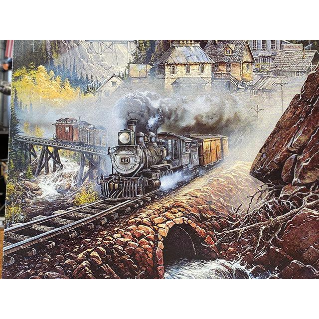 アメリカの機関車　ブリキ看板　（Silverbell Run）　■　アメリカン雑貨　アメリカ雑貨 |  | 02