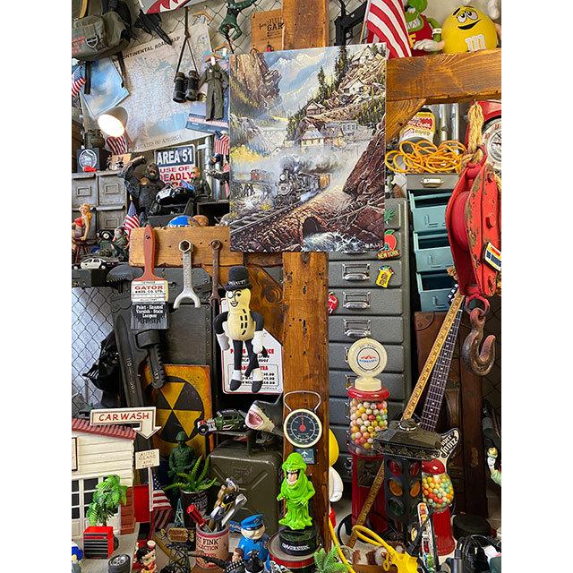 アメリカの機関車　ブリキ看板　（Silverbell Run）　■　アメリカン雑貨　アメリカ雑貨 |  | 03