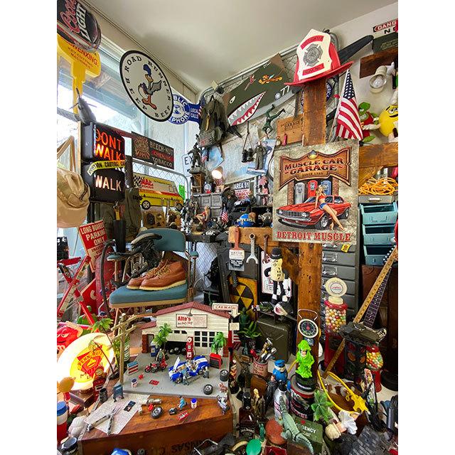 マッスルカーガレージ　ブリキ看板　（デトロイトマッスル）　■　アメリカン雑貨　アメリカ雑貨 |  | 03