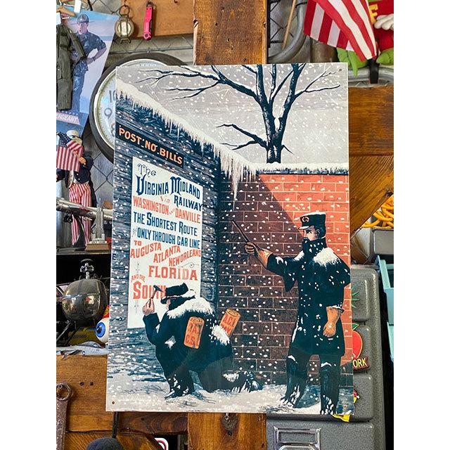 バージニア　ミッドランド鉄道　ブリキ看板 ■ アメリカン雑貨 アメリカ雑貨 | 