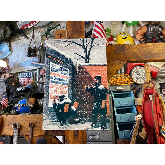 バージニア　ミッドランド鉄道　ブリキ看板 ■ アメリカン雑貨 アメリカ雑貨 |  | 06