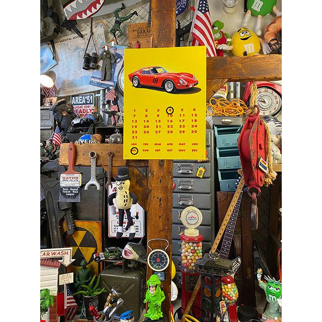 フェラーリ　250GTO　ブリキ看板　（万年カレンダー）　■　アメリカン雑貨　アメリカ雑貨 |  | 02