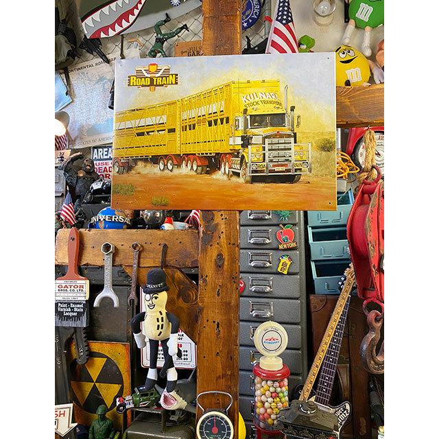 オーストラリア　ロードトレイン　ブリキ看板 ■ アメリカン雑貨 アメリカ雑貨 |  | 01