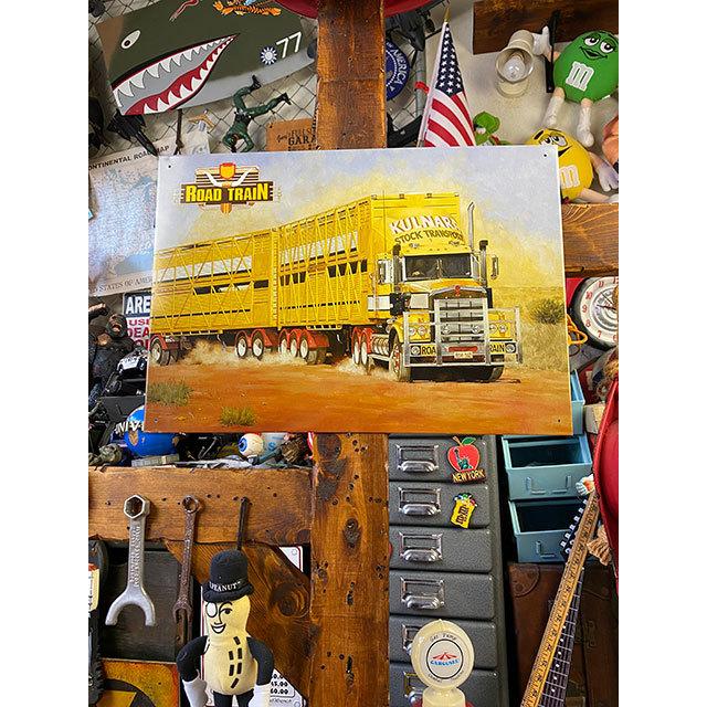 オーストラリア　ロードトレイン　ブリキ看板 ■ アメリカン雑貨 アメリカ雑貨 |  | 04