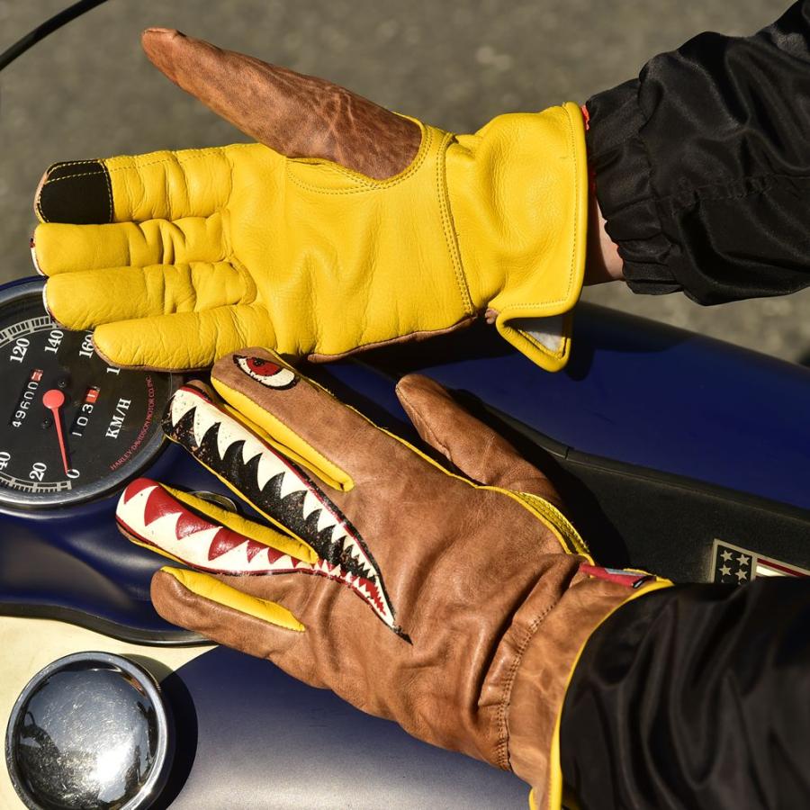 シャークヘッド ウインターレザーグローブ（アンティークブラウン） □ アメリカン雑貨 アメリカ雑貨 爆買 : アメリカン雑貨専門店キャンディタワー -  通販 - Yahoo!ショッピング