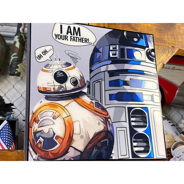映画　スターウォーズ　ポップアートフレーム　（BB-8＆R2-D2）　■ アメリカン雑貨 アメリカ雑貨 |  | 02