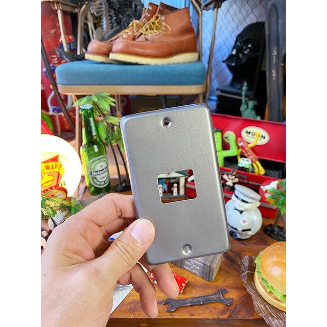 ハモサ　ホーロースイッチプレート（アンティークシルバー） ■ アメリカン雑貨 アメリカ雑貨 スイッチカバー 爆買 |  | 04