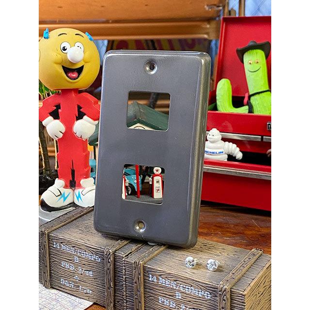 ハモサ　ホーロースイッチプレート（アンティークシルバー） ■ アメリカン雑貨 アメリカ雑貨 スイッチカバー 爆買 |  | 05