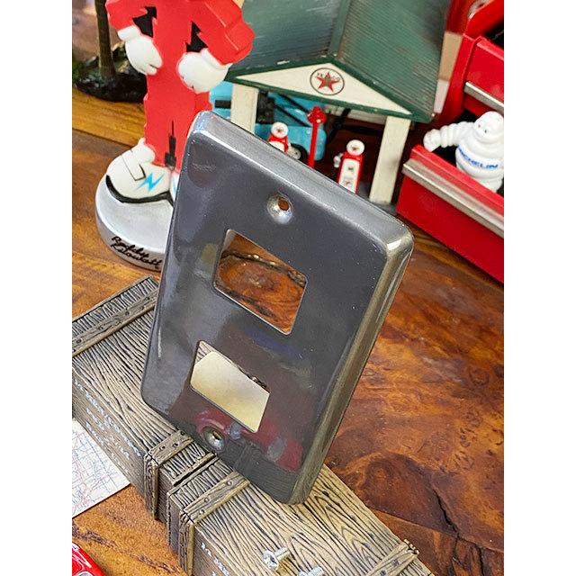 ハモサ　ホーロースイッチプレート（アンティークシルバー） ■ アメリカン雑貨 アメリカ雑貨 スイッチカバー 爆買 |  | 06