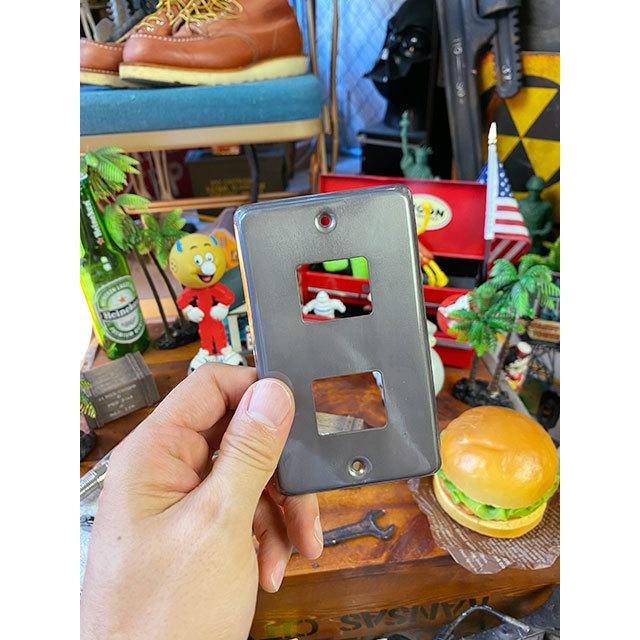 ハモサ　ホーロースイッチプレート（アンティークシルバー） ■ アメリカン雑貨 アメリカ雑貨 スイッチカバー 爆買 |  | 08