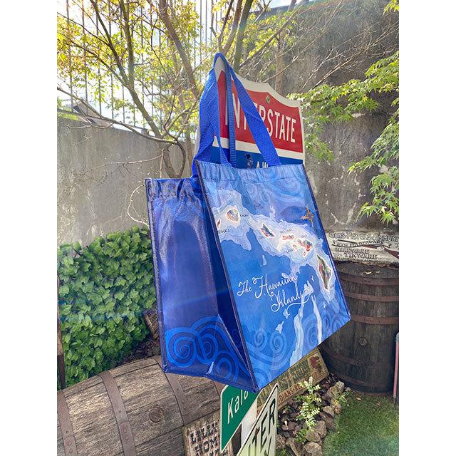 ハワイアイランドマップ　エコバッグ ■ アメリカン雑貨 アメリカ雑貨 |  | 01