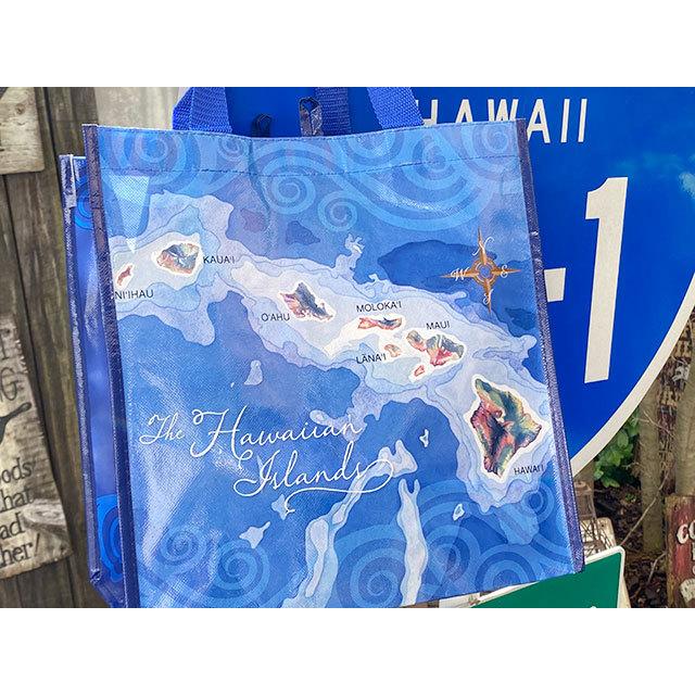 ハワイアイランドマップ　エコバッグ ■ アメリカン雑貨 アメリカ雑貨 |  | 02
