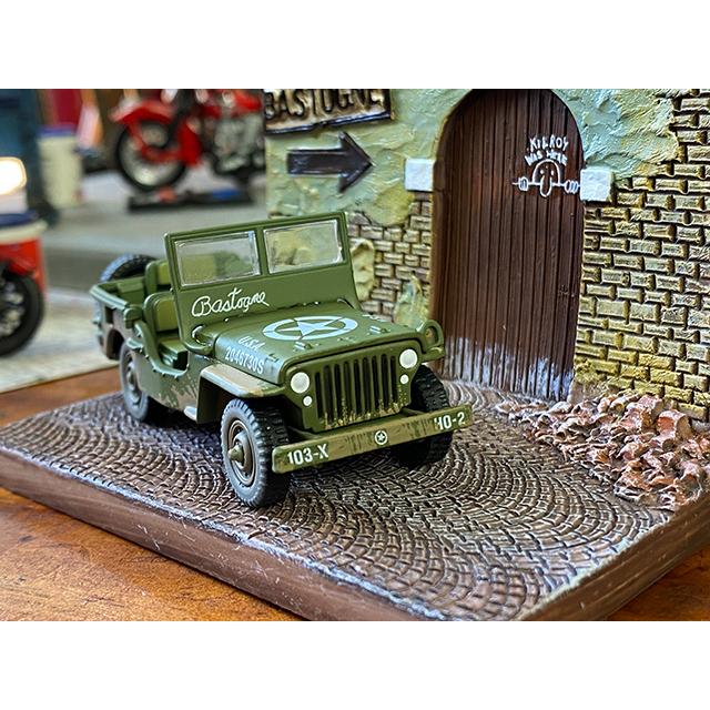 第二次世界大戦 ウイリス ジープ ダイキャストミニカー （ジオラマ