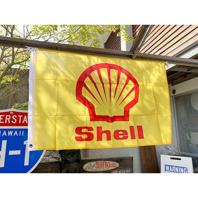 シェルのガレージフラッグ 90cm×60cm Shell □ アメリカン雑貨