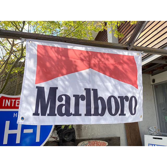 マルボロのガレージフラッグ 90cm 60cm アメリカ雑貨 アメリカン雑貨 3周年記念イベントが