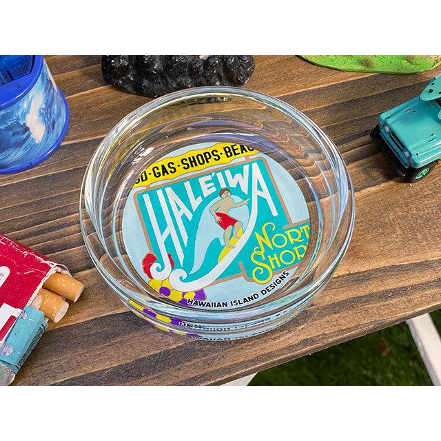 ハワイアン　ガラスアシュトレイ　（ハレイワ名物看板）　■　アメリカン雑貨　アメリカ雑貨　灰皿 | 