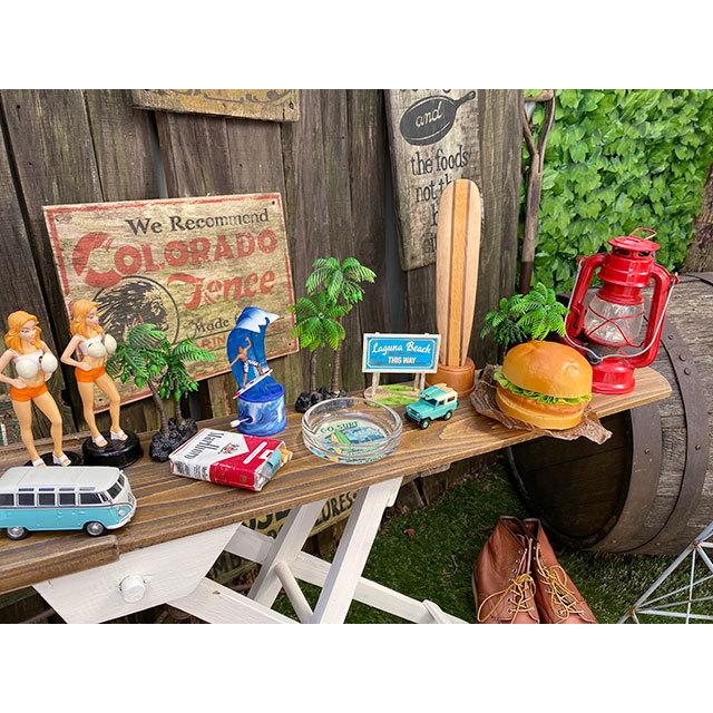 ハワイアン　ガラスアシュトレイ　（GO SURF）　■　アメリカン雑貨　アメリカ雑貨　灰皿 |  | 03