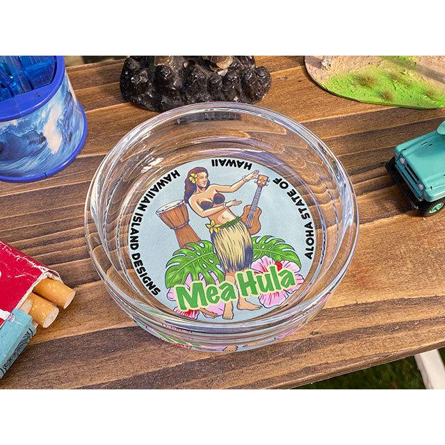 ハワイアン　ガラスアシュトレイ　（メアフラ）　アメリカン雑貨　アメリカ雑貨　灰皿 | 