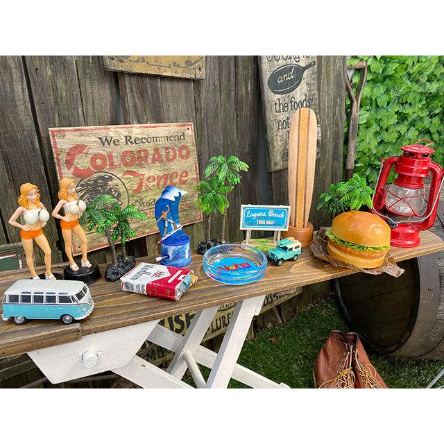 ハワイアン　ガラスアシュトレイ　（アロハハワイ）　■　アメリカン雑貨　アメリカ雑貨　灰皿 |  | 03