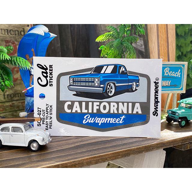ピックアップ　カリフォルニア　ステッカー　（ブルー）　■　アメリカン雑貨　アメリカ雑貨 爆買 | 