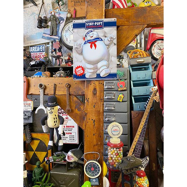 映画　ゴーストバスターズ　マシュマロマン　ミニブリキ看板 ■ アメリカン雑貨 アメリカ雑貨 |  | 01