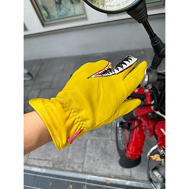 シャークヘッド ウインターレザーグローブ（タン） □ アメリカン雑貨