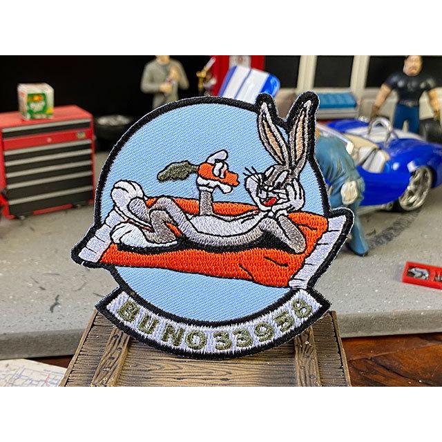 バッグスバニー　ミリタリーワッペン　（XF5Uフライングパンケーキ）　■　アメリカン雑貨　アメリカ雑貨 | 