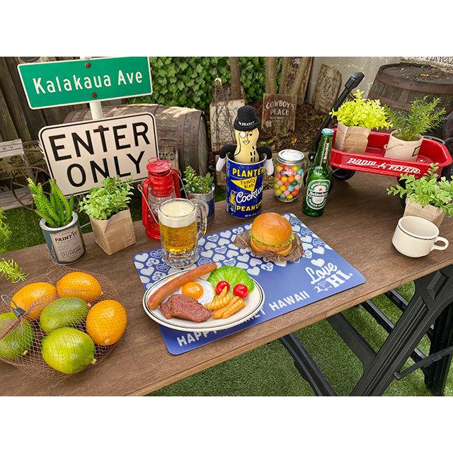 ハレイワ　ハッピーマーケット　プレースマット　（ネイビー）　■　アメリカン雑貨　アメリカ雑貨　ランチョンマット |  | 04