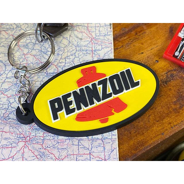 ペンズオイル　ラバーキーホルダー　（オーバルロゴ）　■ アメリカン雑貨 アメリカ雑貨 | 