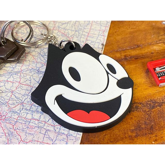 フィリックス　ラバーキーホルダー　（フェイス）　■　アメリカン雑貨　アメリカ雑貨　キーリング |  | 01