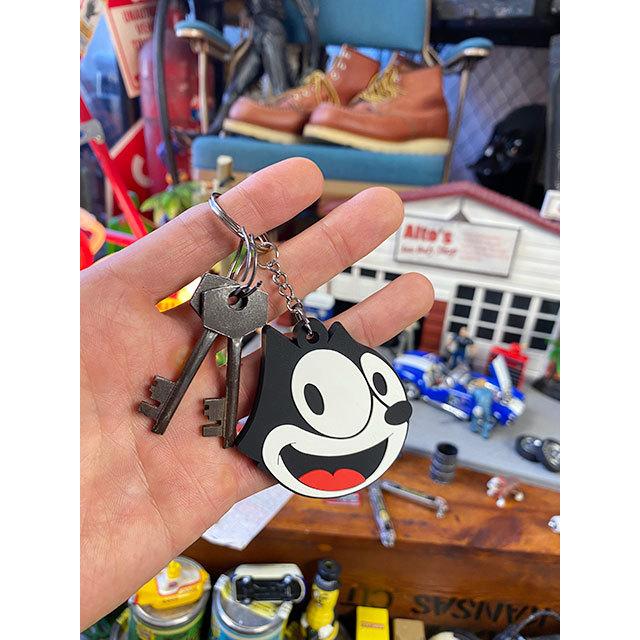 フィリックス　ラバーキーホルダー　（フェイス）　■　アメリカン雑貨　アメリカ雑貨　キーリング |  | 03