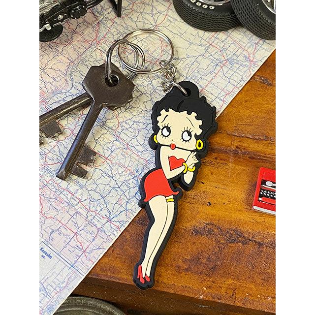 ベティ・ブープ　ラバーキーホルダー　（クラシックベティ）　■ アメリカン雑貨 アメリカ雑貨　キーリング | 