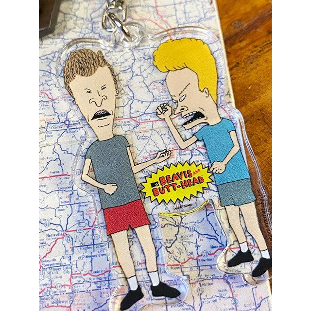 ビーバス＆バットヘッド　アクリルキーホルダー　（ツーショット）　■ アメリカン雑貨 アメリカ雑貨 |  | 01