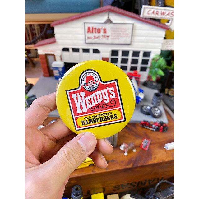 ウェンディーズ　オフィシャル缶バッジ　Lサイズ　（クラシックロゴ）　■　アメリカン雑貨　アメリカ雑貨 |  | 02