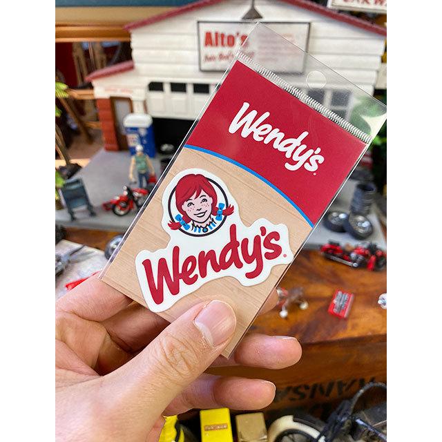 ウェンディーズ　オフィシャルステッカー　Sサイズ　（ウェンディ＆ロゴ/筆記体）　■　アメリカン雑貨　アメリカ雑貨 |  | 02