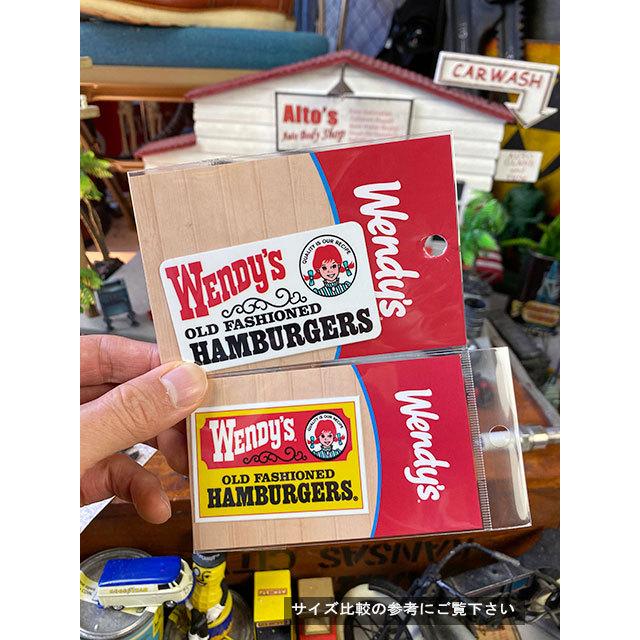 ウェンディーズ　オフィシャルステッカー　Mサイズ　（クラシックロゴ/ホワイト）　■　アメリカン雑貨　アメリカ雑貨 |  | 06