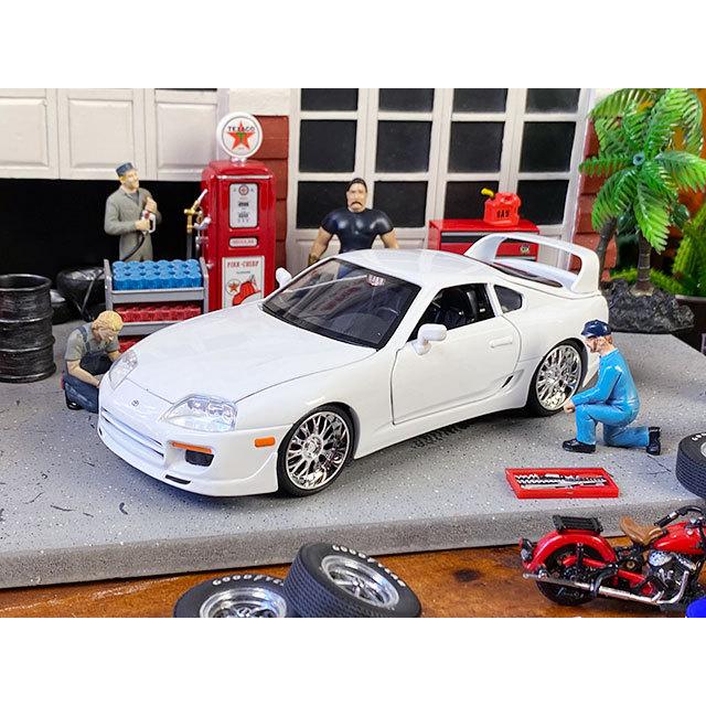 映画　ワイルドスピード　ダイキャストミニカー　1/24スケール　（ブライアン/トヨタ　スープラ/ホワイト）　■　アメリカン雑貨 | 