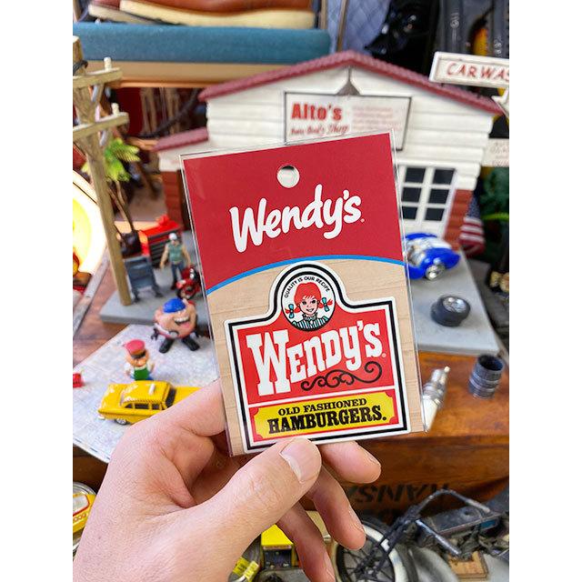 ウェンディーズ　オフィシャルステッカー　Mサイズ　（クラシックロゴ/レッド）　■　アメリカン雑貨　アメリカ雑貨 |  | 03