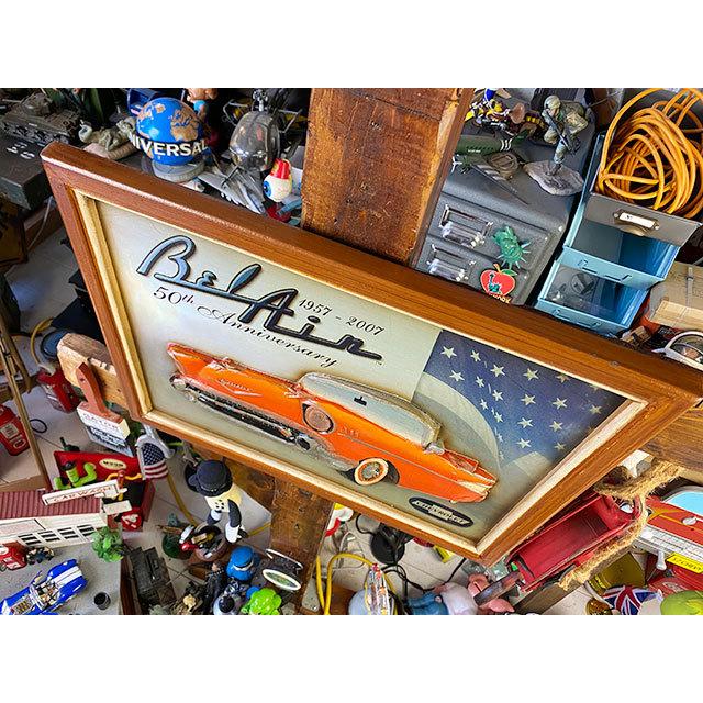 シボレー　ベルエア　木製看板 ■ アメリカン雑貨 アメリカ雑貨 |  | 01