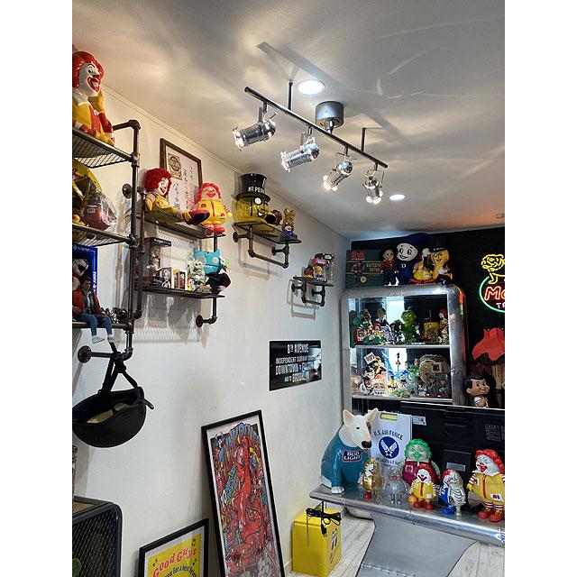 ハモサ スタジオ4シーリングランプ （ブラック） □ アメリカン