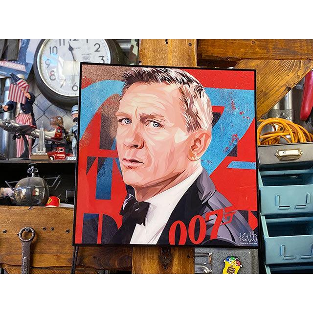 映画　007　ジェームズ・ボンド　ダニエル・クレイグ　ポップアートフレーム ■ アメリカン雑貨 アメリカ雑貨 | 