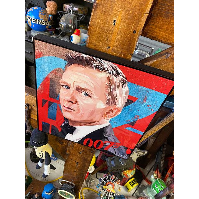 映画　007　ジェームズ・ボンド　ダニエル・クレイグ　ポップアートフレーム ■ アメリカン雑貨 アメリカ雑貨 |  | 01