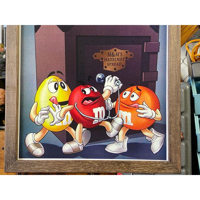 ポスターフレーム （M&M's/バンク） ポスター＆木製フレームのセット